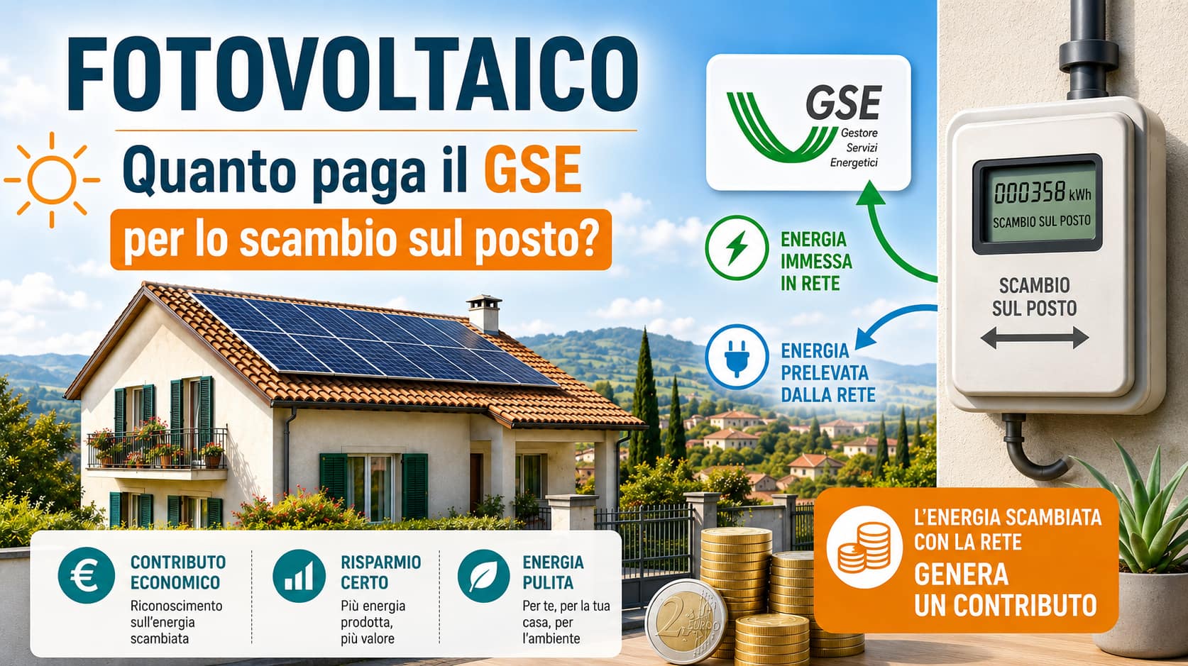 scambio sul posto gse quanto paga